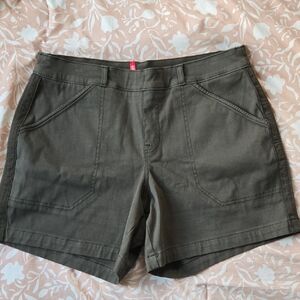 SPANX Olive Cargo Shorts